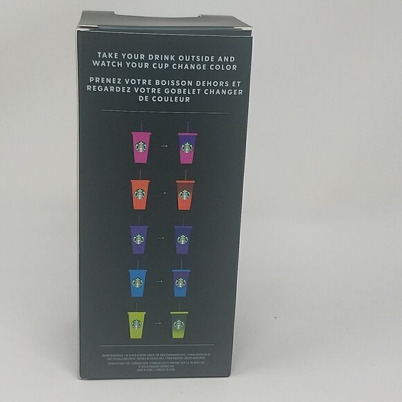 Starbucks - Sunlight Activated COLOR CHANGING Cups 2022 LIMITED Summer Edition - Picture 2 of 2